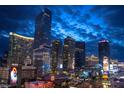 Dramatic night view of the Las Vegas strip featuring bright lights and vibrant city life at 3750 S Las Vegas Blvd # 4507, Las Vegas, NV 89158