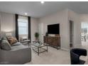 Comfortable living room with plush seating, a large TV, and stylish decor at 1556 Pacific Baza St, Las Vegas, NV 89138