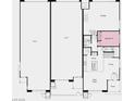 Detailed first floor floorplan showing unit layout with kitchen, living, garage, and bedroom at 1527 Melodic Lark Dr, Las Vegas, NV 89138
