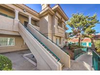 Exterior view of building with stairs and walkway at 354 Sunward Dr # 354, Henderson, NV 89014