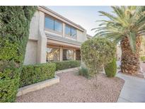 Well-maintained house exterior featuring landscaping and a walkway at 3366 Loma Linda Ln, Las Vegas, NV 89121