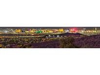 Stunning aerial view of Las Vegas city lights at night from a residential area at 3 Palmbrook Ln, Henderson, NV 89052