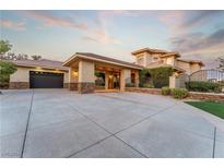 Luxury home with large motor court and gated entry at 2870 Quartz Canyon Dr, Henderson, NV 89052