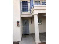 Condo exterior entrance with security door and private balcony at 2725 S Nellis Blvd # 1201, Las Vegas, NV 89121