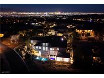 Luxury home with pool and stunning city views at night at 2 Yorkridge Ct, Henderson, NV 89052