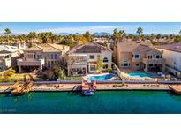 Luxury home with private pool and canal access at 2469 Sun Reef Rd, Las Vegas, NV 89128