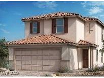 Two-story house with Spanish-style tile roof and attached garage at 6905 Cottage Vista Ave, Las Vegas, NV 89113