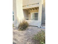 Private patio with gravel landscaping and space for seating at 3145 E Flamingo Rd # 1043, Las Vegas, NV 89121