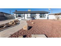 Newly renovated single story home with landscaped front yard at 4476 Avondale Ave, Las Vegas, NV 89121