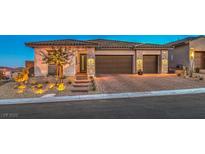 Stunning modern home with two-car garage and landscaped front yard at , Las Vegas, NV 89138