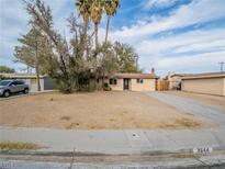 Single story house with a well-maintained front yard and driveway at 3644 San Pascual Ave, Las Vegas, NV 89115