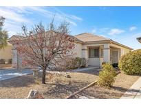 Single-story house with landscaped front yard, driveway, and desert landscaping at 2255 Potter Lake Ave, Henderson, NV 89052