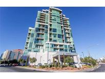 Metropolis high-rise building exterior, modern architecture, city views at 360 E Desert Inn Rd # 1201, Las Vegas, NV 89109