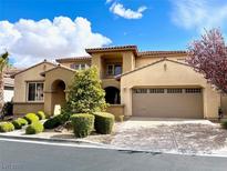 Beautiful two-story home with landscaping and attached garage at 12133 Vista Linda Ave, Las Vegas, NV 89138