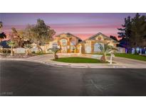 Stunning two-story home with landscaped yard and driveway at 478 Spanish View Ln, Las Vegas, NV 89110