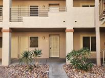 Condo building exterior showing walkway and entrance at 2060 Mesquite Ln # 104, Laughlin, NV 89029