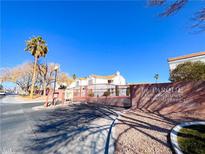 El Parque Condo community entrance with gated access at 1800 Edmond St # 132, Las Vegas, NV 89146