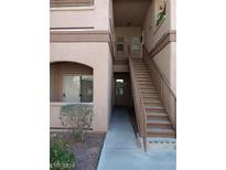 Exterior view of the building showcasing stairs and entrance at 5751 E Hacienda Ave # 118, Las Vegas, NV 89122