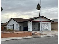 Ranch style home with two car garage and landscaped yard at 4721 Via Renaldo, Las Vegas, NV 89103