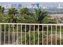 Stunning panoramic view of city skyline from property at 7079 Mountridge Dr, Las Vegas, NV 89110