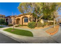 Charming single-story home with manicured landscaping and inviting curb appeal at 308 Bayswater Ct, Las Vegas, NV 89145