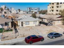 Aerial view of house and surrounding neighborhood, great investment opportunity at 203 N 13Th St, Las Vegas, NV 89101