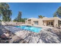 Inviting pool with expansive patio, perfect for relaxation and entertaining at 3800 Euclid St, Las Vegas, NV 89121