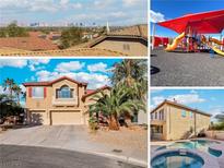Lovely home with a community playground and a private pool, perfect for families and entertaining at 395 Suzanne Peak Ct, Henderson, NV 89012