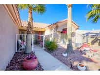 Charming single-story home with manicured front yard and walkway leading to the entrance at 3157 Faiss Dr, Las Vegas, NV 89134