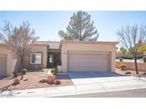 Charming single-story home featuring a well-manicured yard, and a two-car garage at 10121 Hemet Dr, Las Vegas, NV 89134