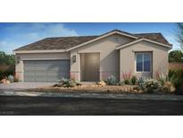 Charming single-story home with a neutral palette and a well-maintained landscaped front yard at 4485 E Brusca Way, Pahrump, NV 89061