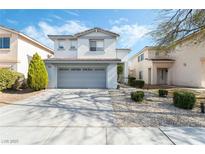 Charming two-story home with attached garage and well-maintained landscaping at 4650 Wonderful St, Las Vegas, NV 89147