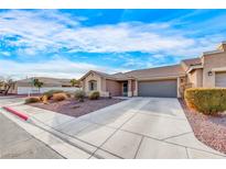 Charming single-story home featuring desert landscaping and an attached two-car garage at 8519 Little Fox St, Las Vegas, NV 89123