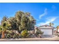 Charming single-story home with well-manicured front yard and attached two-car garage at 1113 Stevens St, Las Vegas, NV 89110