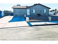 Single-story home featuring a low-maintenance yard and a concrete driveway at 4783 San Rafael Ave, Las Vegas, NV 89120