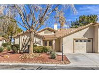 Charming single-story home featuring a well-manicured front yard and a cozy, inviting entrance at 5216 Las Cruces Dr, Las Vegas, NV 89130