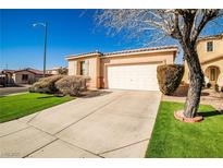 Charming single-story home featuring a two-car garage and well-maintained landscaping at 5575 Cresent Valley St, Las Vegas, NV 89148