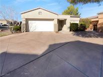 Single-story home featuring a two-car garage and neutral color scheme at 10524 India Hawthorn Ave, Las Vegas, NV 89144