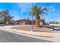 Charming single-story home featuring desert landscaping and a well-maintained front yard at 181 Lido Cir, Henderson, NV 89015