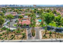 A charming community with pool, palm trees, and mountain views at 5174 S Jones Blvd # 101, Las Vegas, NV 89118