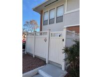 Charming condo exterior featuring a private, gated entrance with secure access and a well-maintained facade at 669 Oakmont Ave # 3709, Las Vegas, NV 89109