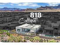 Modern home with a private pool and mountain views in a beautiful neighborhood at 818 Calluna St, Las Vegas, NV 89138