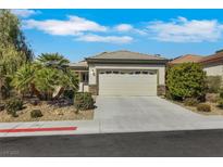 Charming single-story home features a well-maintained yard and an attached two-car garage at 2580 Flare Star Dr, Henderson, NV 89044