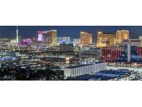 Stunning Las Vegas skyline view featuring iconic hotels, casinos, and the Stratosphere Tower at 4381 W Flamingo Rd # 3002, Las Vegas, NV 89103