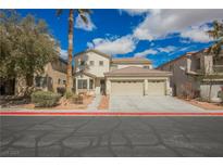 Beautiful two-story home featuring a three-car garage and well-maintained landscaping at 4208 Lower Saxon Ave, North Las Vegas, NV 89085