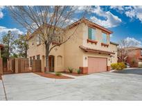 Charming two-story home with a two-car garage and a well-maintained front yard at 3785 Corpolo Ave, Las Vegas, NV 89141