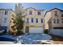 Charming two-story home with a well-manicured lawn and attached two car garage at 1241 Gingerbread Man Ave, Las Vegas, NV 89183