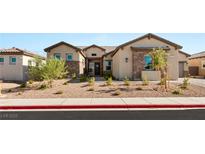 Charming single story home featuring stone accents and desert landscaping in a vibrant neighborhood at 8575 Nicholas James Ave, Las Vegas, NV 89143