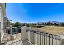 Enjoy amazing golf course and mountain views from this lovely private balcony at 1317 Fox Acres Dr, Las Vegas, NV 89134