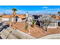 Beautiful single-Gathering home with desert landscaping and solar panels in a sunny neighborhood at 3108 Ocotillo Dr, Laughlin, NV 89029